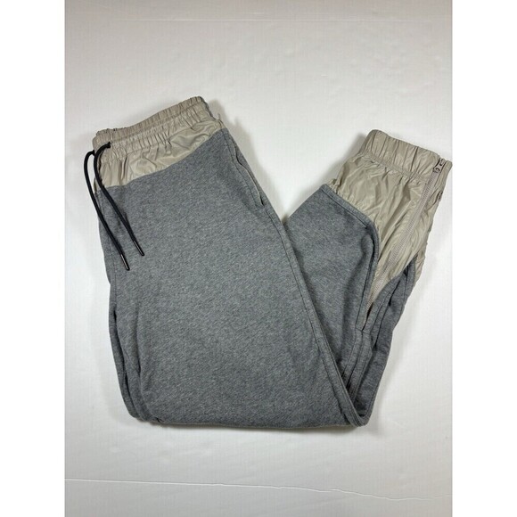 Stella McCartney Adidas Barricade Sweatpants Joggers Tan Grey 40 Pockets - Picture 1 of 15